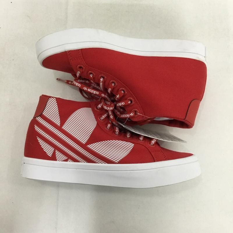 アディダス adidas スニーカー スニーカー BC0413 COURTVANTAGE HEEL TREFOIL 22.5cm 22.5cm ロゴ、文字 赤 / レッド / X 白 / ホワイト /  レディース USED 古着 中古 10149453