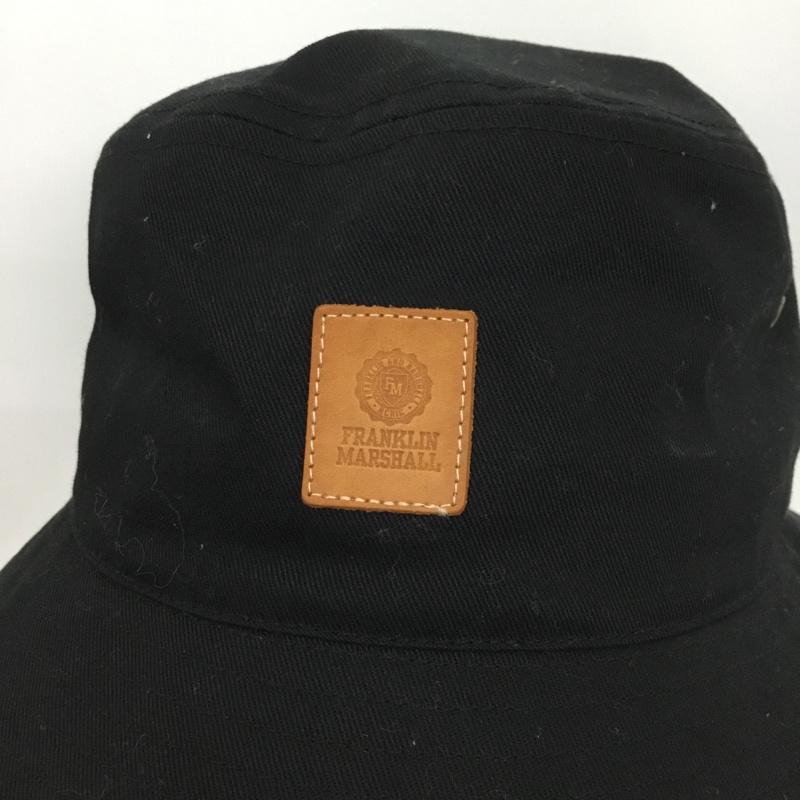 フランクリンマーシャル FRANKLIN&MARSHALL 帽子 ハット IT14-1CA002 レザーパッチハット バケットハット ロゴ、文字 黒 / ブラック /  メンズ USED 古着 中古 10146524