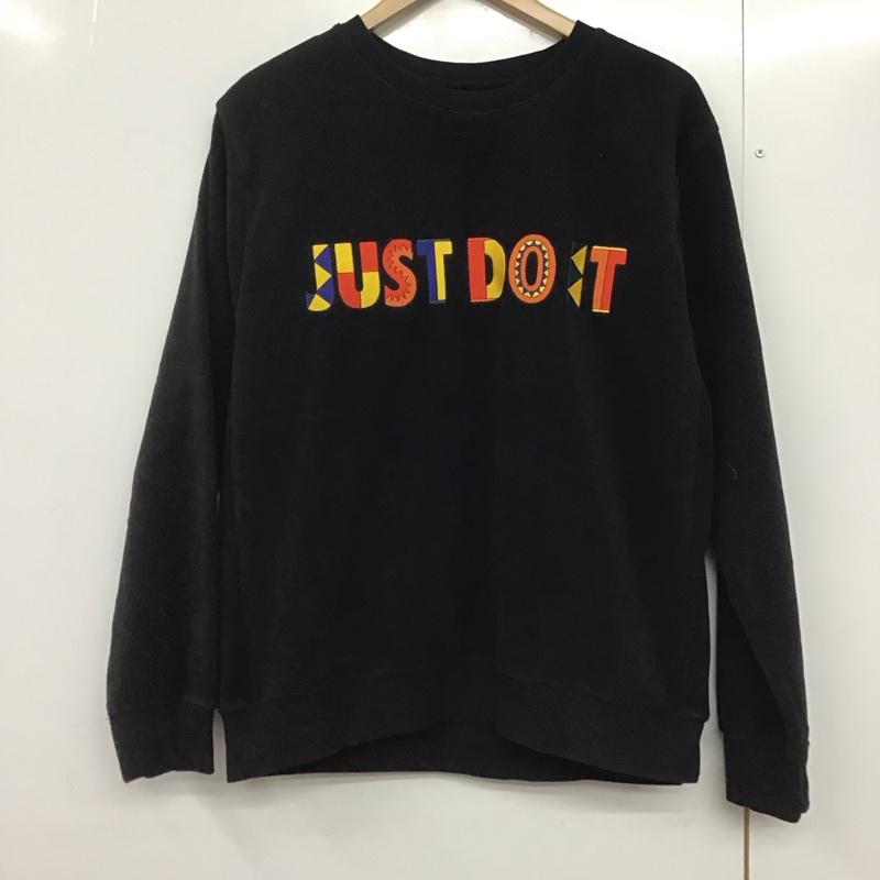 ナイキ NIKE トレーナー 長袖 cw1679-010 リイシュー クルー フリース M ロゴ、文字 黒 / ブラック /  メンズ USED 古着 中古 10144662