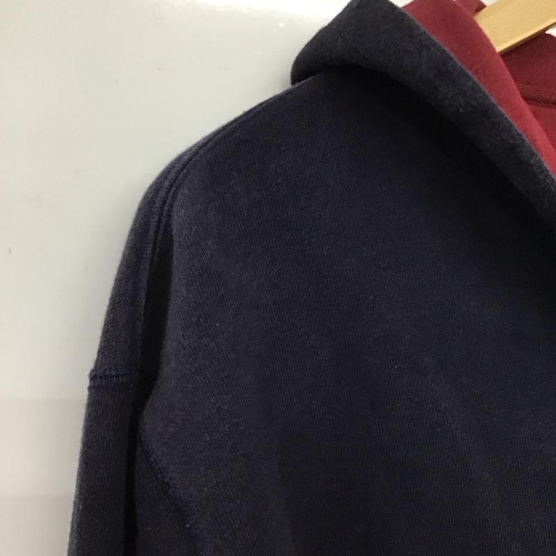 ポロバイラルフローレン Polo by RALPH LAUREN パーカー 長袖 ジップアップパーカー 長袖パーカー カジュアルジャケット 160cm ロゴ、文字 紺 / ネイビー /  ボーイズ USED 古着 中古 10132662
