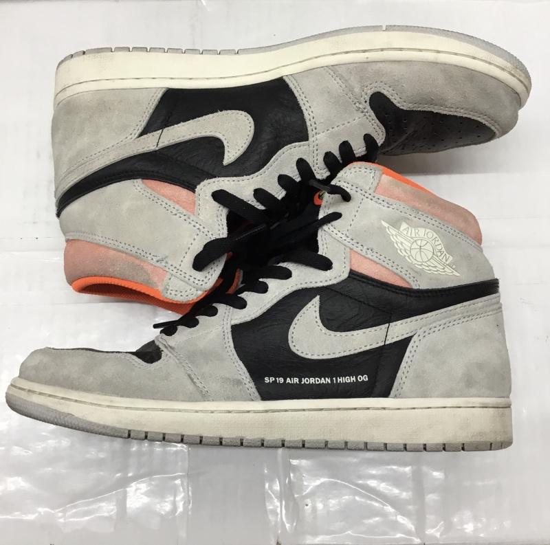 ナイキ NIKE スニーカー スニーカー 555088-018 AIR JORDAN 1 RETRO HIGH OG 28.5cm 箱有 28.5cm ロゴ、文字 黒 / ブラック / X 灰 / グレー / X 橙 / オレンジ /  メンズ USED 古着 中古 10106865