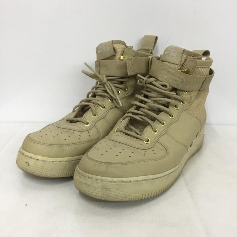 ナイキ NIKE スニーカー スニーカー 917753-200 SF AF 1 MID 28cm 28.0cm ロゴ、文字 ベージュ / ベージュ /  メンズ USED 古着 中古 10141548