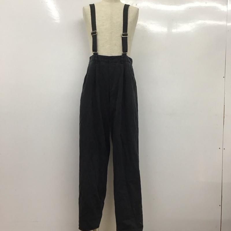 ワイズフォーメン Y s for men ボトムス ボトムス サスペンダー付きパンツ コットン M 無地 黒 / ブラック /  メンズ USED 古着 中古 10107980