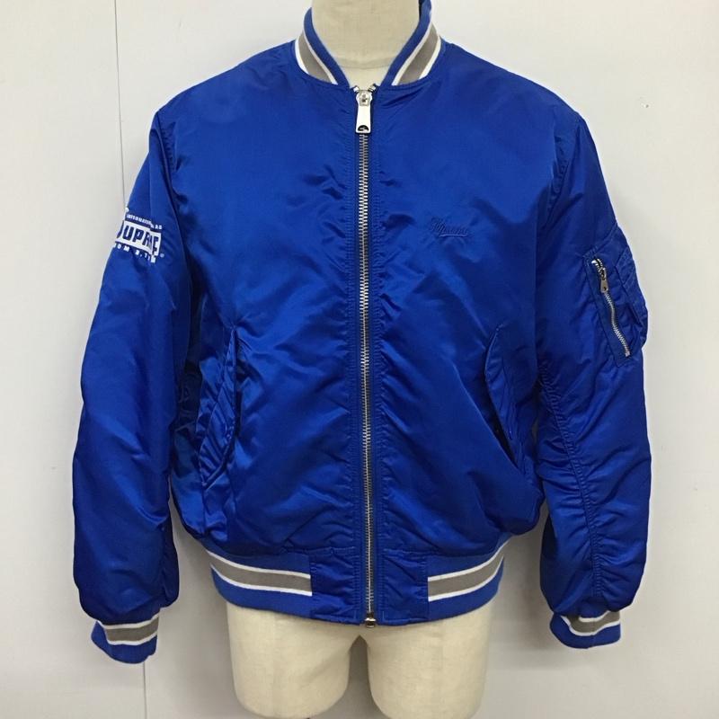 シュプリーム Supreme ジャケット、上着 ジャケット、ブレザー ss22 SECONDTONONEMA-1JACKET ジップアップジャケット アウター M ロゴ、文字 青 / ブルー /  メンズ USED 古着 中古 10115369