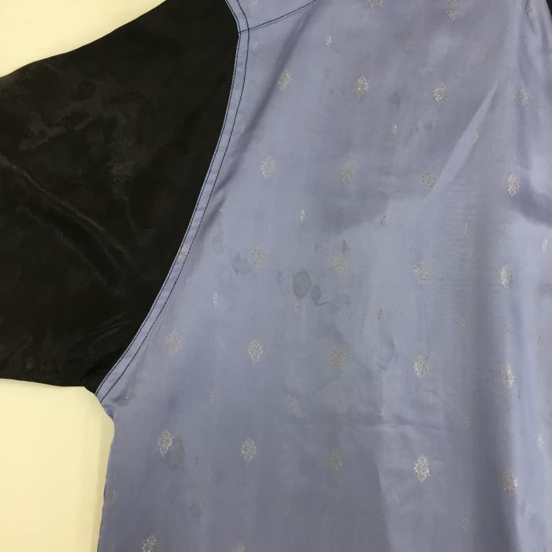 ユーズドクロージング used clothes シャツ、ブラウス 半袖 XXL 総柄 黒 / ブラック / X 青 / ブルー /  メンズ USED 古着 中古 10129000