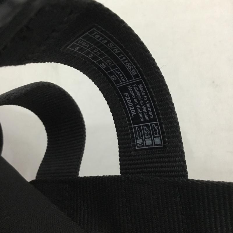 テバ Teva サンダル サンダル 1116639 JADITO SLINGBACK 厚底 22cm 22.0cm 無地 黒 / ブラック /  レディース USED 古着 中古 10148413