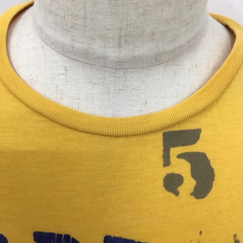 ポロラルフローレン POLO RALPH LAUREN Tシャツ 半袖 半袖 M ロゴ、文字 黄 / イエロー /  メンズ USED 古着 中古 10112817