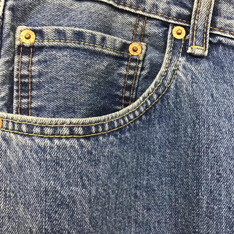 リーバイストラウスアンドコー Levi Strauss & co. パンツ デニム、ジーンズ デニムパンツ ワイドパンツ フレアパンツ カジュアルパンツ 550 リメイク 36 無地 インディゴ / インディゴ /  メンズ USED 古着 中古 10105766