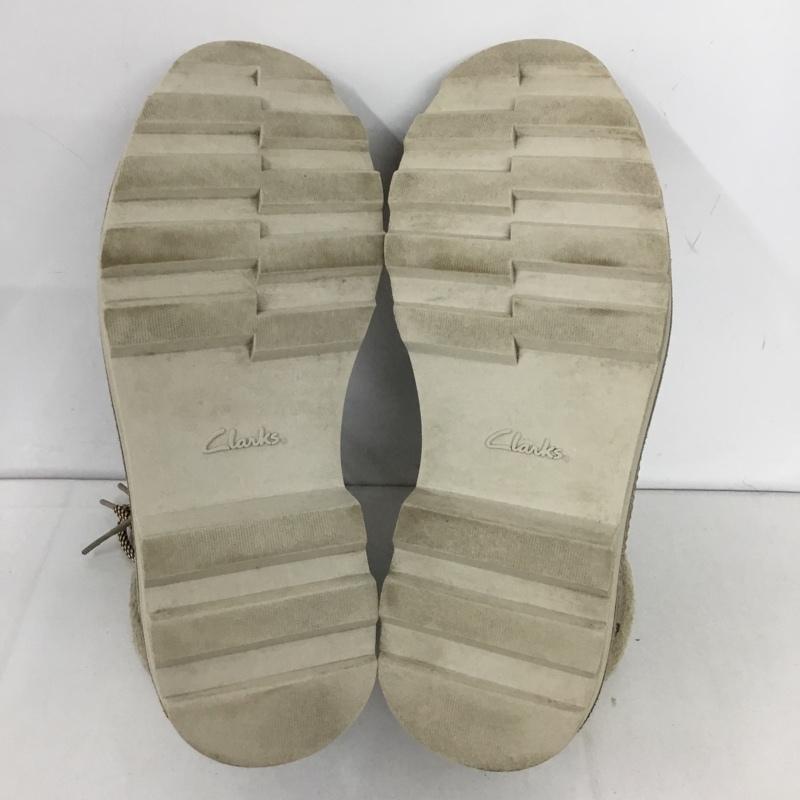 クラークス Clarks ブーツ ショートブーツ GORE TEX UK7.5 US：8.5 ワンポイント グレージュ / グレージュ /  メンズ USED 古着 中古 10130408