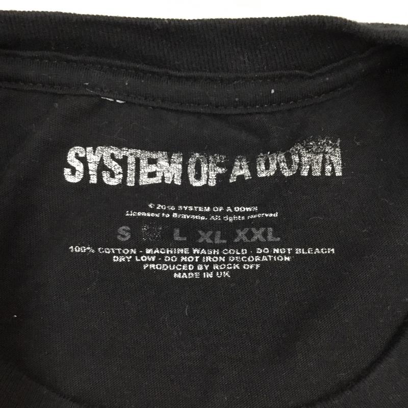 古着 USED Tシャツ 半袖 SYSTEM OF A DOWN バンドT XXL プリント 黒 / ブラック /  メンズ USED 古着 中古 10111345