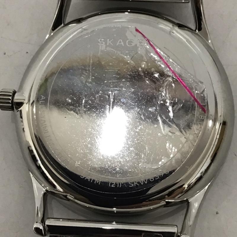 スカーゲン SKAGEN 腕時計 アナログ（クォーツ式） SKW6396 HOLST 箱有 ロゴ、文字 銀 / シルバー /  メンズ USED 古着 中古 10134348