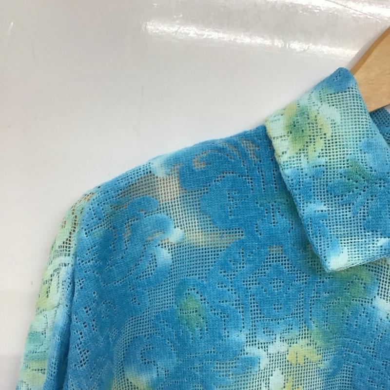 ジュエティ jouetie シャツ、ブラウス 長袖 082320400801 ヴィンテージライクレースシャツ M  青 / ブルー /  レディース USED 古着 中古 10134199