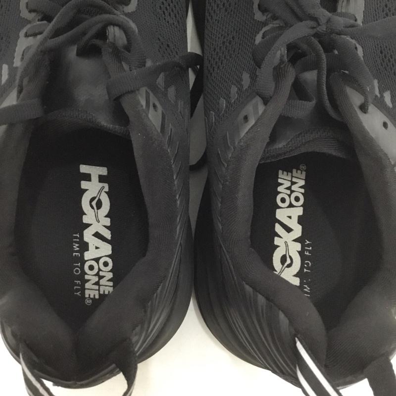 ホカ HOKA スニーカー スニーカー 1019271 BONDI 6 WIDE 27.5cm 27.5cm ロゴ、文字 黒 / ブラック /  メンズ USED 古着 中古 10134813