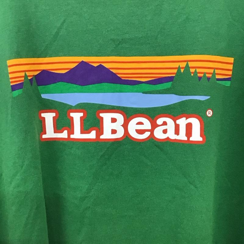 エルエルビーン L.L.Bean Tシャツ 半袖 XL 無地 X プリント 緑 / グリーン /  メンズ USED 古着 中古 10134618