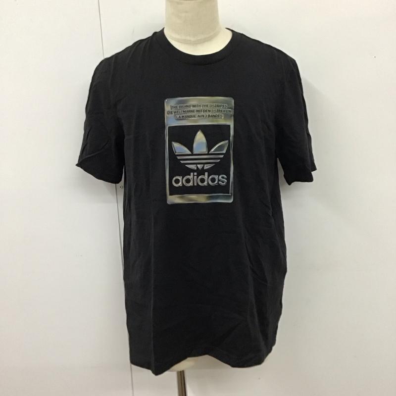 アディダス adidas Tシャツ 半袖 h13502 Adult MALE CAMO PACK TEE ロゴ、文字 X プリント 黒 / ブラック /  メンズ USED 古着 中古 10119734