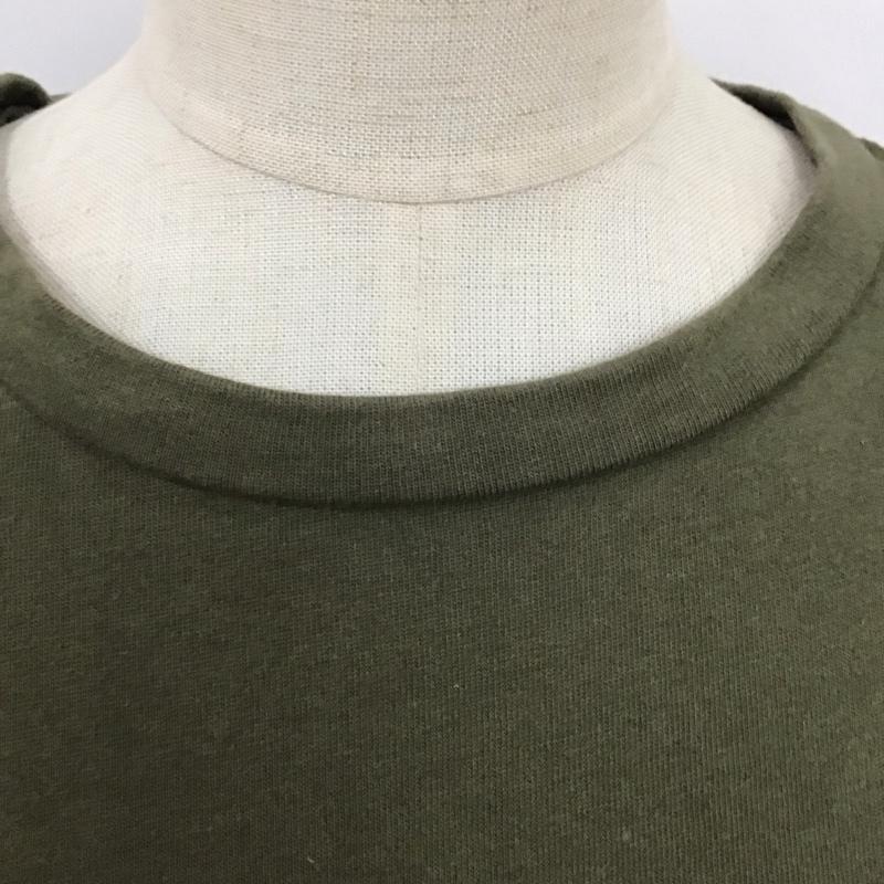 ジーナシス JEANASIS ワンピース ロングスカート js071272yg 7分袖ワンピース FREE 無地 カーキ / カーキ /  レディース USED 古着 中古 10121159