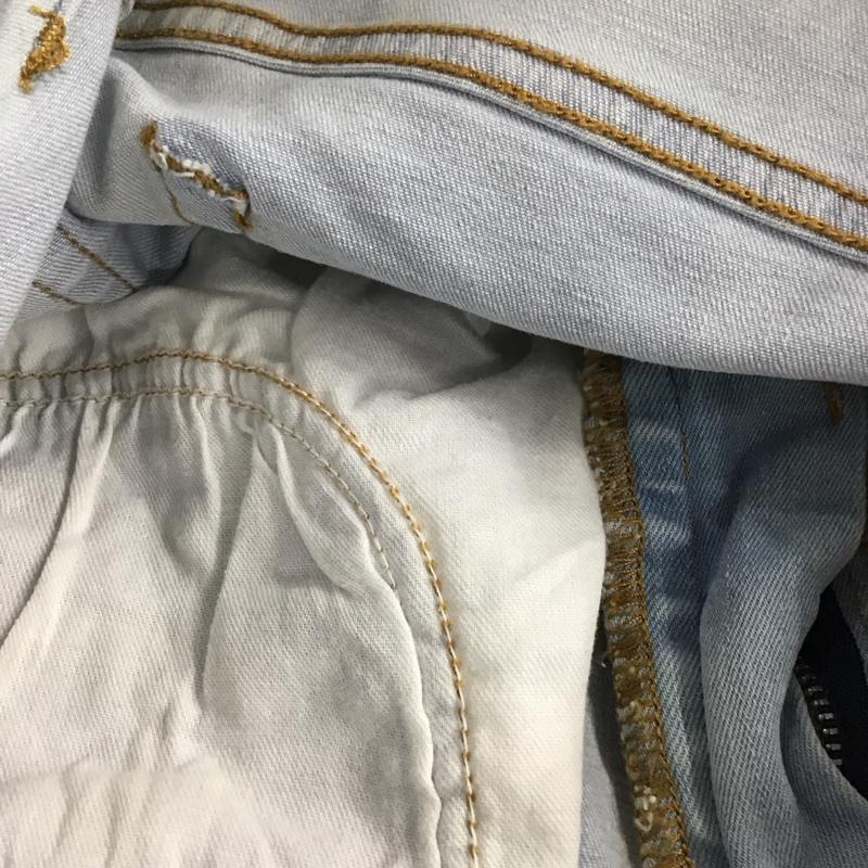 ザラ ZARA パンツ デニム、ジーンズ 40 無地 水色 / ライトブルー /  レディース USED 古着 中古 10142874