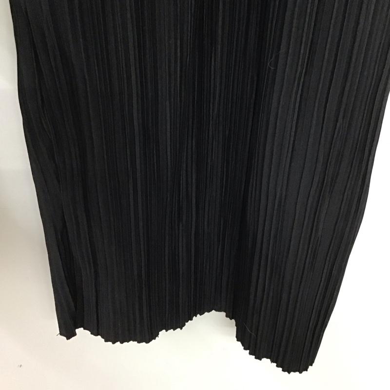 ニコアンド niko and... ボトムス ボトムス S205NL24TO プリーツパンツ イージーパンツ M 無地 黒 / ブラック /  レディース USED 古着 中古 10133549