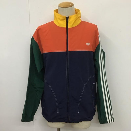 アディダス adidas ジャケット、上着 ジャンパー、ブルゾン gd2054 サマー バスケットボール ウインドトップ L 無地 黄 / イエロー / X 橙 / オレンジ / X 紺 / ネイビー / X 緑 / グリーン /  メンズ USED 古着 中古 10107828