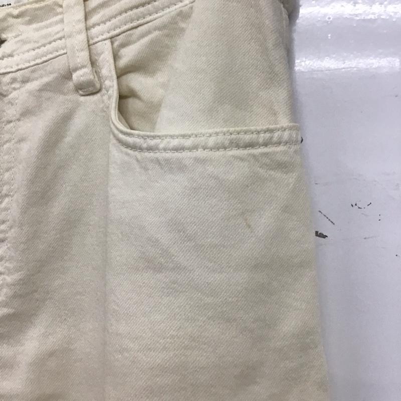 ザラ ZARA ボトムス ボトムス M 無地 アイボリー / アイボリー /  レディース USED 古着 中古 10151157