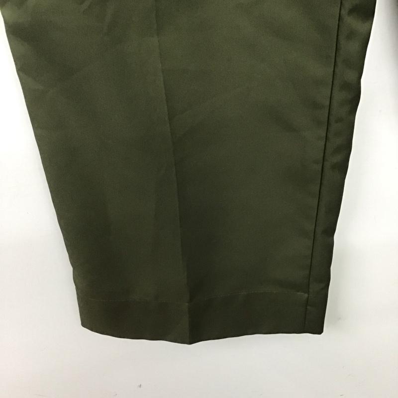 ニコアンド niko and... パンツ スラックス スラックスパンツ ワイドパンツ カジュアルパンツ L 無地 カーキ / カーキ /  メンズ USED 古着 中古 10140476