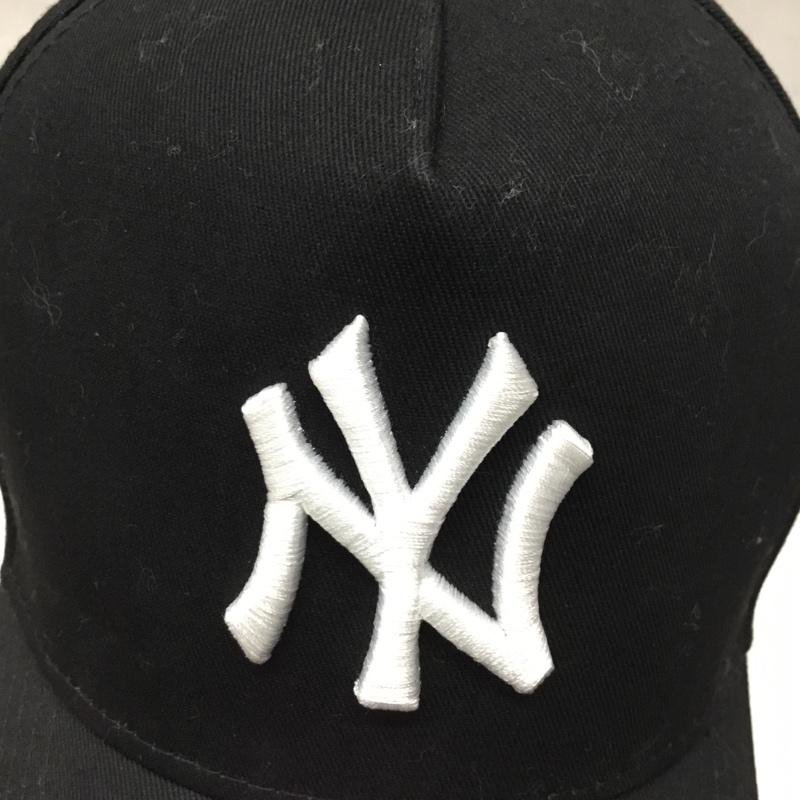 ニューエラ NEW ERA 帽子 キャップ NY ニューヨーク ヤンキース ロゴ、文字 黒 / ブラック /  メンズ USED 古着 中古 10115258