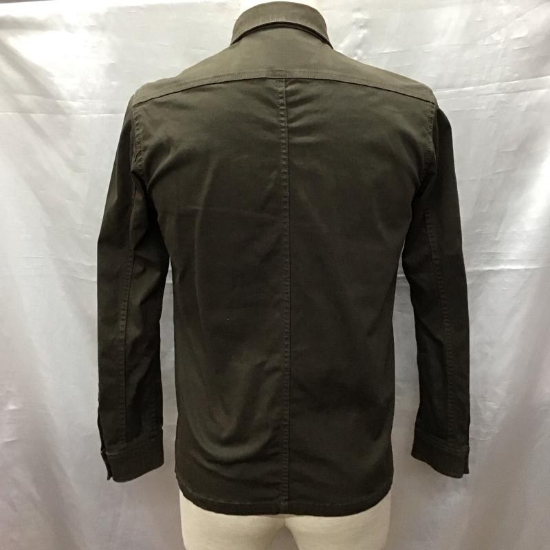 ナノユニバース nano・universe シャツ、ブラウス 長袖 NUC61SH0220DS ミリタリーシャツ S 無地 カーキ / カーキ /  メンズ USED 古着 中古 10122626