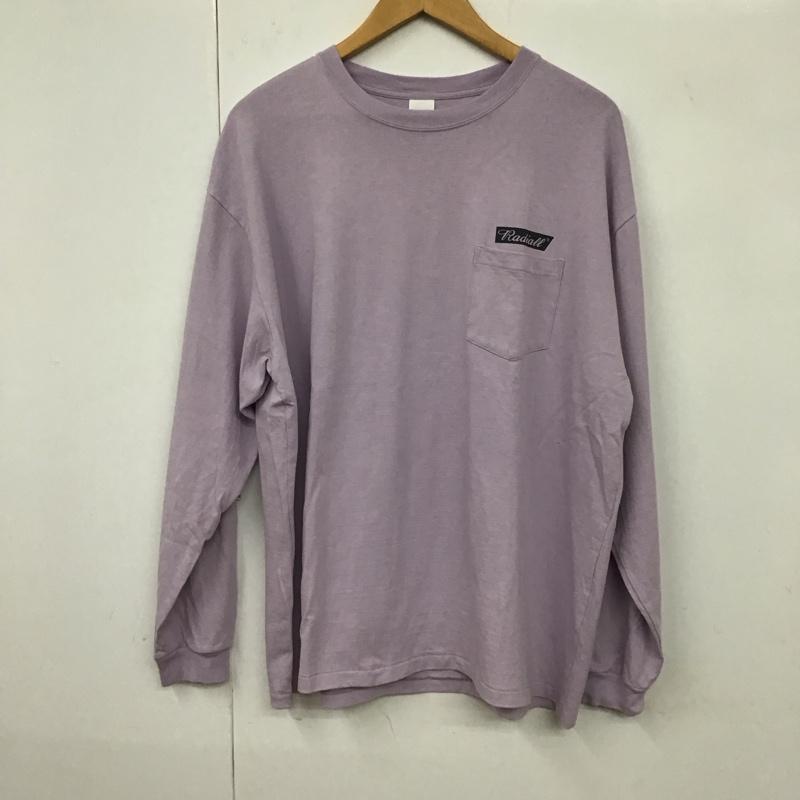 ラディアル RADIALL カットソー 長袖 長袖カットソー プリントカットソー クルーネック mashup L ロゴ、文字 紫 / パープル /  メンズ USED 古着 中古 10131009
