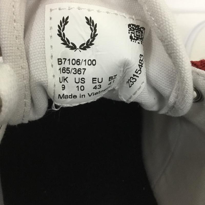 フレッドペリー FRED PERRY スニーカー スニーカー B7106 アンダースピンツイル UK9 箱有 US：10 ワンポイント オフホワイト / オフホワイト /  メンズ USED 古着 中古 10135003