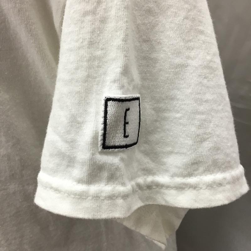 エルヴィラ ELVIRA Tシャツ 半袖 クルーネック プリント M ロゴ、文字 白 / ホワイト /  メンズ USED 古着 中古 10115520