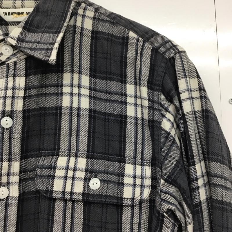 アベイシングエイプ A BATHING APE シャツ、ブラウス 長袖 長袖シャツ チェックシャツ カラーシャツ M チェック マルチカラー / マルチカラー /  メンズ USED 古着 中古 10143373