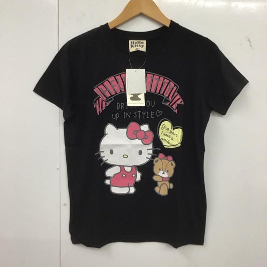 古着 USED Tシャツ 半袖 ハローキティ M キャラクター X プリント 黒 / ブラック /  レディース USED 古着 中古 10147690