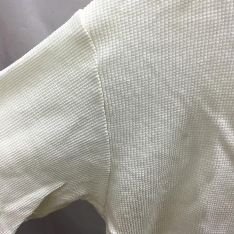 ナノユニバース nano・universe Tシャツ 半袖 674-0124026 タフワッフルビッグTシャツ M 無地 アイボリー / アイボリー /  メンズ USED 古着 中古 10119323