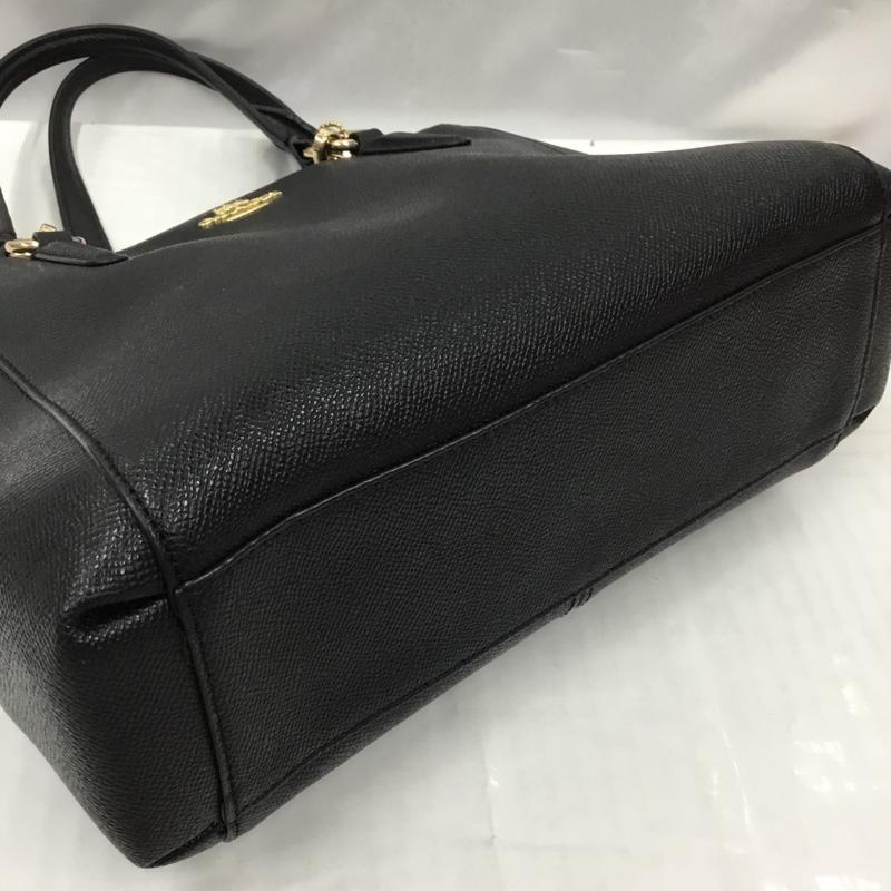 コーチ COACH ハンドバッグ ハンドバッグ F57847 ミネッタクロスボディ ロゴ、文字 黒 / ブラック / X 金 / ゴールド /  レディース USED 古着 中古 10105770