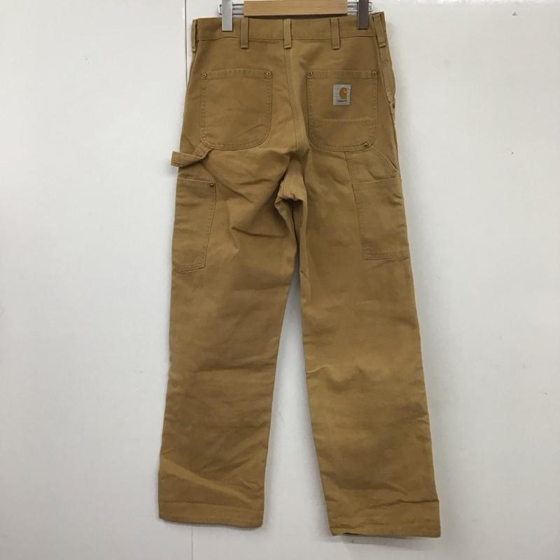 カーハート Carhartt パンツ ワークパンツ、ペインターパンツ ダブルニー 30 ×34 ロゴ、文字 キャメル / キャメル /  メンズ USED 古着 中古 10114032