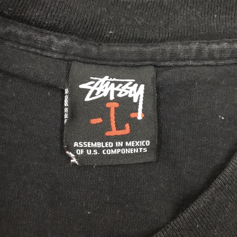 ステューシー STUSSY Tシャツ 半袖 L 無地 X プリント 黒 / ブラック /  メンズ USED 古着 中古 10108780