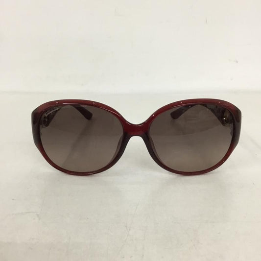 サルヴァトーレフェラガモ Salvatore Ferragamo めがね・サングラス サングラス ロゴ、文字 えんじ / ワインレッド /  レディース USED 古着 中古 10131713