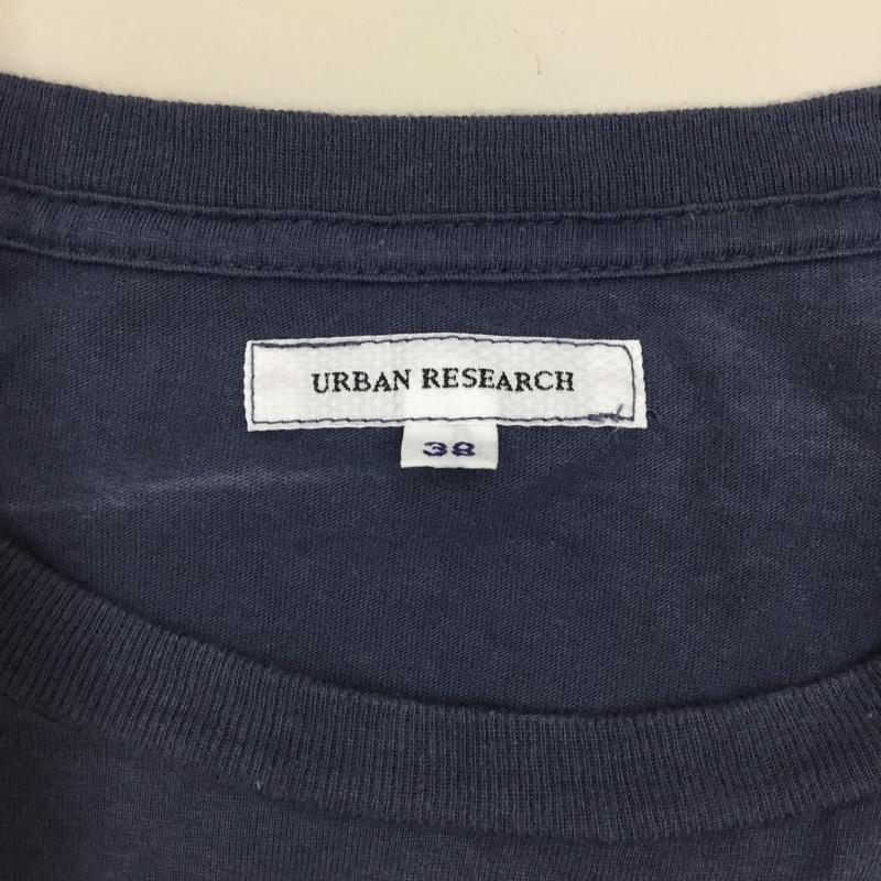 アーバンリサーチ URBAN RESEARCH Tシャツ 半袖 半袖カットソー プリントTシャツ クルーネックカットソー 38 ロゴ、文字 紺 / ネイビー /  メンズ USED 古着 中古 10114581