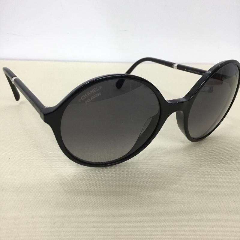 シャネル CHANEL めがね・サングラス サングラス 5391-H-A フェイクパール ロゴ、文字 黒 / ブラック /  レディース USED 古着 中古 10146062