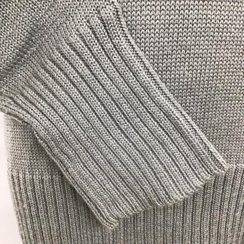 トミーヒルフィガー TOMMY HILFIGER ニット、セーター 長袖 M 無地 灰 / グレー /  レディース USED 古着 中古 10121375