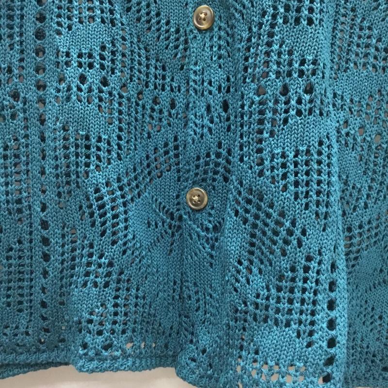 ウィゴー WEGO シャツ、ブラウス 半袖 WE23SM04-M0018 メッシュニットBIGシャツ M  青 / ブルー /  メンズ USED 古着 中古 10117798