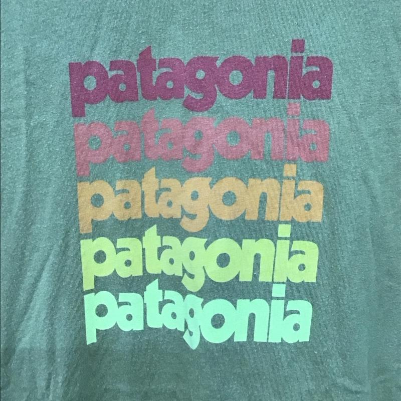パタゴニア patagonia Tシャツ 半袖 半袖カットソー プリントTシャツ クルーネックカットソー S ロゴ、文字 カーキ / カーキ /  メンズ USED 古着 中古 10136243