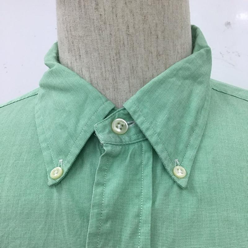 ラルフローレン RALPHLAUREN シャツ、ブラウス 長袖 長袖シャツ カジュアルシャツ カラーシャツ ボタンダウンシャツ ロゴ、文字 緑 / グリーン /  メンズ USED 古着 中古 10111649