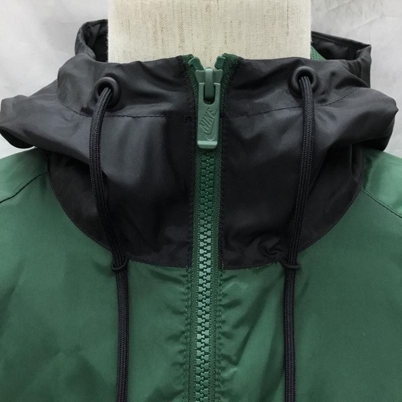 ナイキ NIKE ジャケット、上着 ジャケット、ブレザー DA0002-016 ウインドブレーカー ジャケット NSW HE WR フードウーブンJKT XXL ロゴ、文字 黒 / ブラック / X 緑 / グリーン /  メンズ USED 古着 中古 10120993