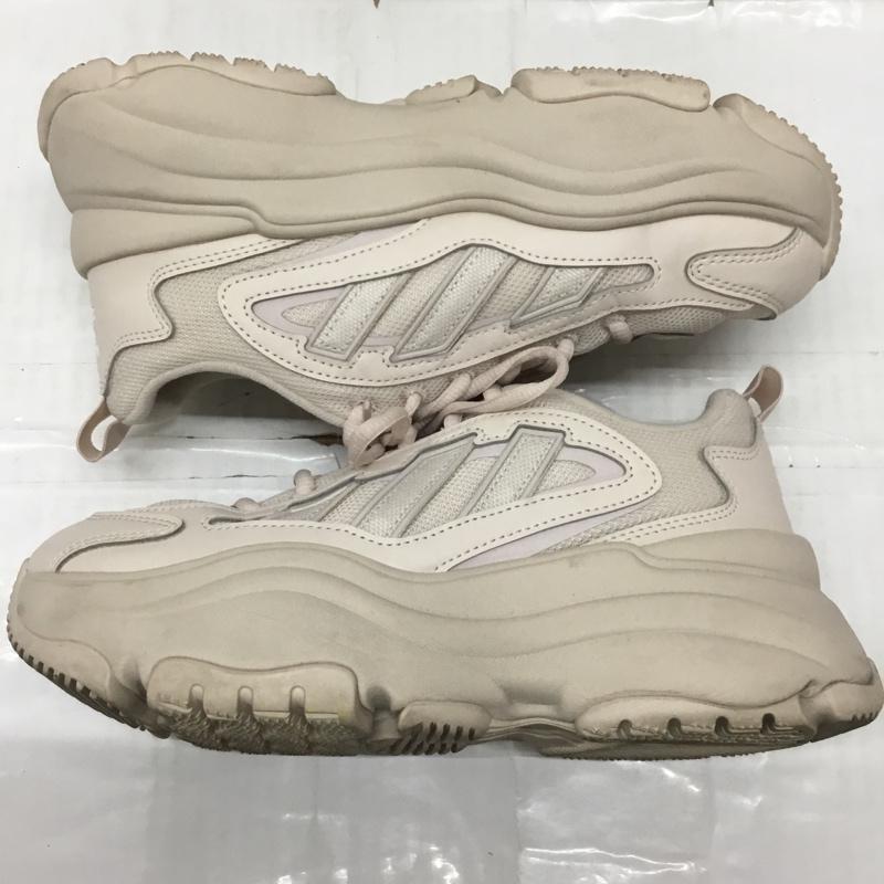 アディダス adidas スニーカー スニーカー IG6049 オズガイア OZGAIA 24.5cm 箱有 24.5cm ロゴ、文字 ベージュ / ベージュ /  レディース USED 古着 中古 10112512