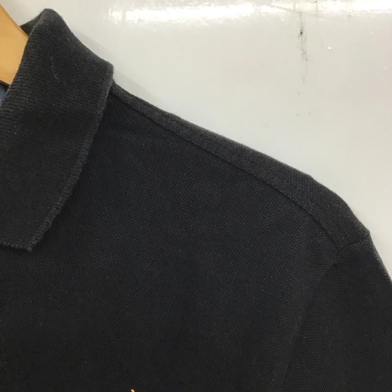 ポロバイラルフローレン Polo by RALPH LAUREN ポロシャツ 半袖 半袖ポロシャツ カラーシャツ 半袖カットソー M ロゴ、文字 黒 / ブラック /  メンズ USED 古着 中古 10136206