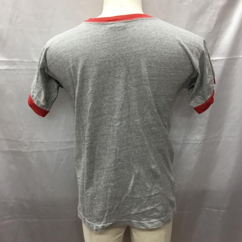 フォーティーファイブアールピーエム 45RPM Tシャツ 半袖 NMD クルーネック 2 ロゴ、文字 灰 / グレー / X 赤 / レッド /  メンズ USED 古着 中古 10112383