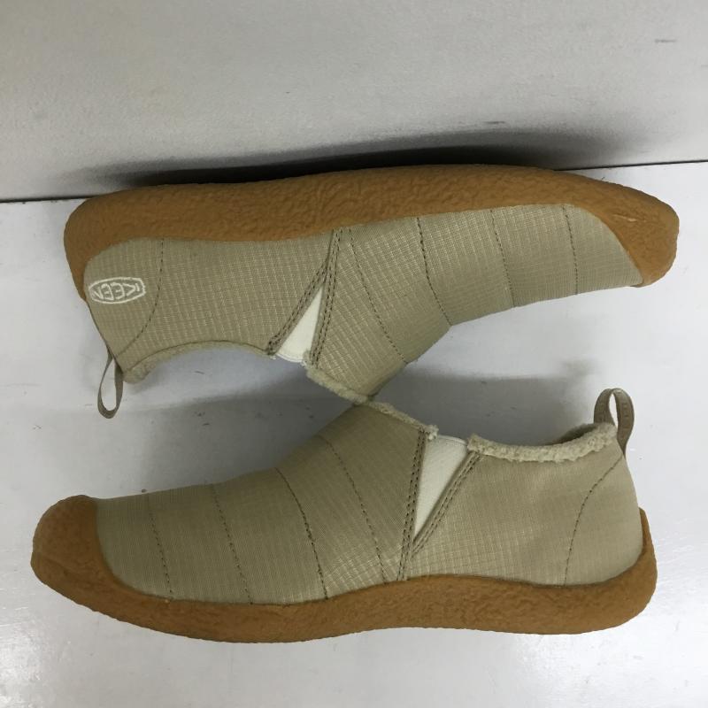 キーン KEEN スリッポン スリッポン HOWSER II SAFARI 23.5cm ロゴ、文字 ベージュ / ベージュ /  レディース USED 古着 中古 10144214