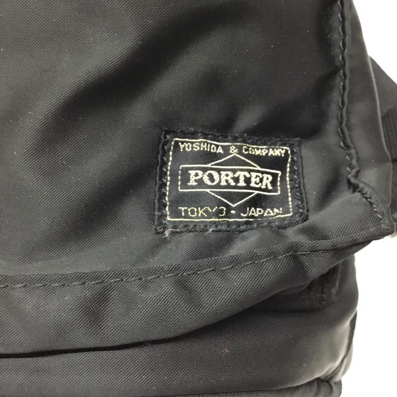 ポーター PORTER リュックサック、デイパック リュックサック、デイバッグ タンカー ロゴ、文字 黒 / ブラック /  メンズ USED 古着 中古 10109124