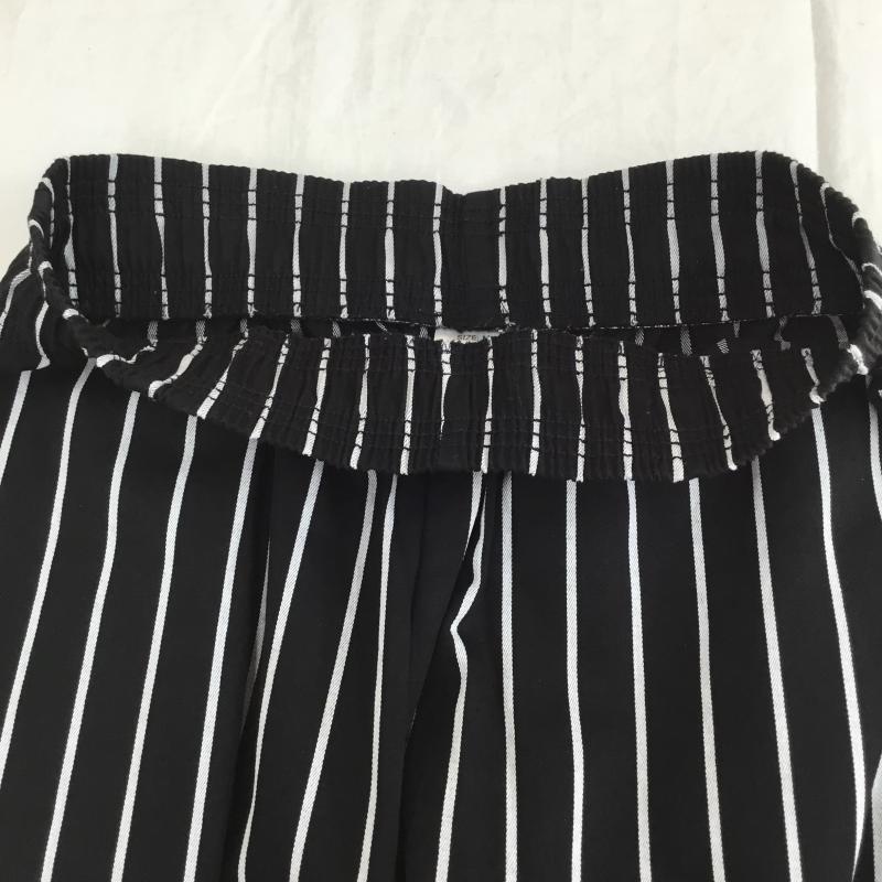 クックマン COOKMAN パンツ ワークパンツ、ペインターパンツ M ストライプ 黒 / ブラック /  レディース USED 古着 中古 10134152